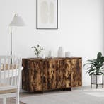 vidaXL Dressoir Rook Eiken 135 x 41 x 75 cm Bewerkt hout, Verzenden, Nieuw