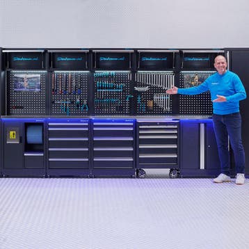 Datona Werkplaatsinrichting PREMIUM met RVS werkblad 500 cm, Ophalen of Verzenden