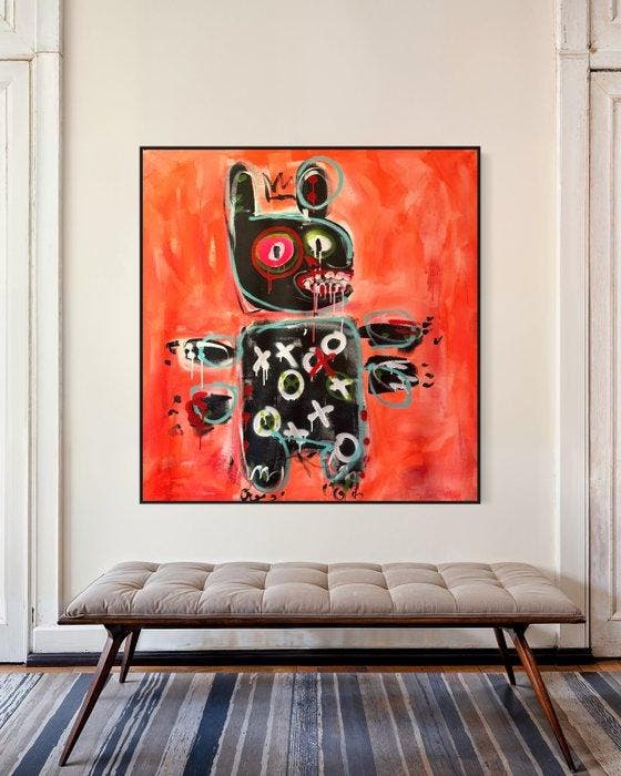 Timo Wedell - Basquiats Sweet Hoppi - XL, Antiek en Kunst, Kunst | Schilderijen | Modern