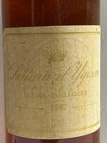 1987 Chateau dYquem - Sauternes 1er Cru Supérieur - 1, Collections, Vins