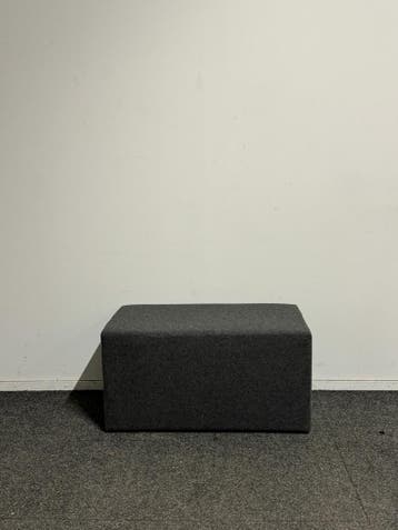 Rohde & Grahl - Poef - 90x45x45cm - Grijs, Ophalen of Verzenden, Stoel