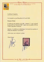 Belgique 1867 - 40c rose pâle, Léopold Ier en profil, debout, Gestempeld