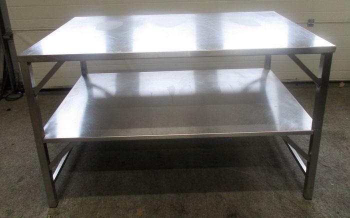 RVS Tafel B151 x D100 x H90cm, Articles professionnels, Horeca | Équipement de cuisine