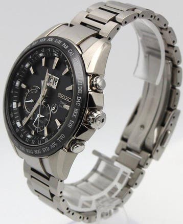Seiko - SEIKO ASTRON GPS Solar Big Date Dual Time Watch -