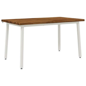 vidaXL 120 x 90 x 75 cm Massief Acacia Hout Natuurlijk en, Huis en Inrichting, Tafels | Eettafels, Verzenden, Nieuw