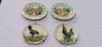 Wandbord (4) - Lot de 4 assiettes murales anciennes –