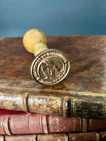 Religieux Bois, Bronze Saint Raphaël et Tobie - 10.5 cm
