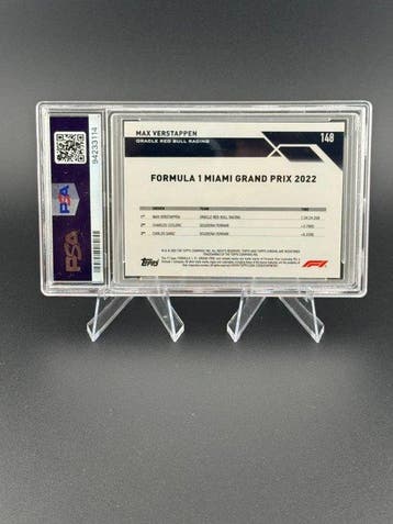 2023 Topps Chrome F1 Max Verstappen Gold Checker Flag - PSA, Nieuw