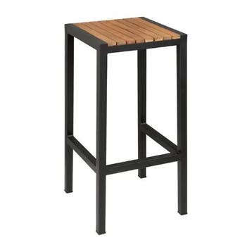 Barkrukken | Hout/Staal | Hout (Acacia) | Zwart Frame |, Verzenden