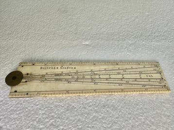 Dollond London- porpotional/ military compass - Rekenlineaal