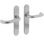 Deurklink Rond op verdekt schild ovaal blind rvs, Nieuw