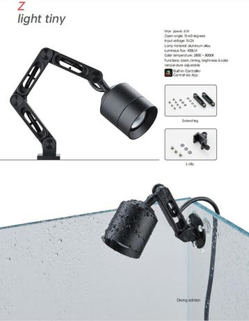 Chihiros Z Light Tiny - 355mm 6W 400lm, Verzenden, Nieuw