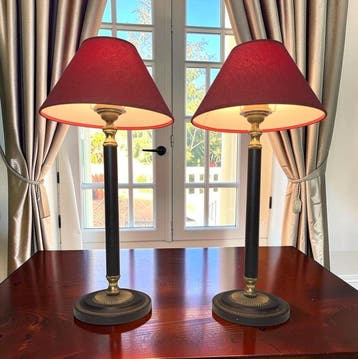 Tafellamp (2) - Luxueueze Empire Regency Lampen - 51 cm -