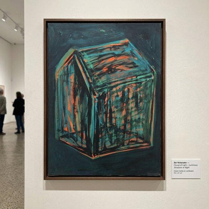 Sei Watabane (1950-2022) - House of light, Antiek en Kunst, Kunst | Schilderijen | Modern