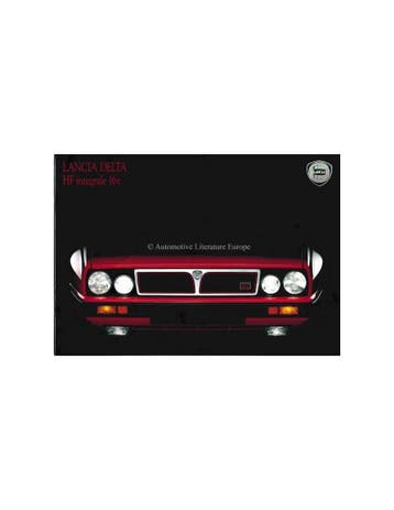 1989 LANCIA DELTA HF INTEGRALE BROCHURE DUITS