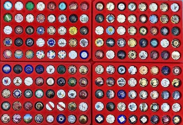 Collection de capsules de champagne - Gros Lot de Capsules
