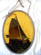 Antiek Glas-in-loodraam - 20th century - Raamhanger, Antiek en Kunst