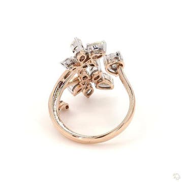Ring - 14 karaat Roségoud - 1.46ct. tw. Diamant (Natuurlijk)