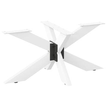 vidaXL Salontafelpoot spider vorm 98x58x(42-43) cm staal wit, Verzenden