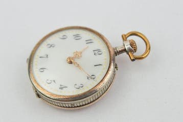 Antique - 800 Silver mechanical pocket watch - 1850-1900