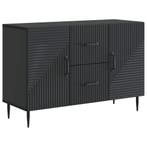 vidaXL Dressoir met lade Zwart 89 x 34,5 x 60 cm Bewerkt, Verzenden, Nieuw