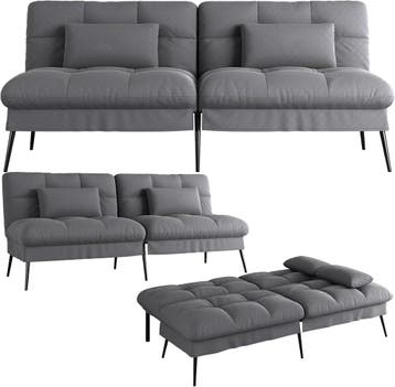 Slaapbank 2 persoons - Logeerbed - Bedbank - 174x51x72 cm -, Verzenden, Nieuw