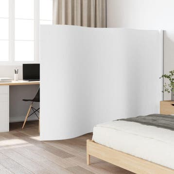 vidaXL Kamerscherm breedte 400 cm hoogte 165 cm bamboe wit, Verzenden, Nieuw