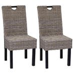 Kubu Rattan Stoelen (2) | Tweede Kansje | Natuurlijk Design, Huis en Inrichting, Twee, Overige kleuren, Verzenden, Nieuw