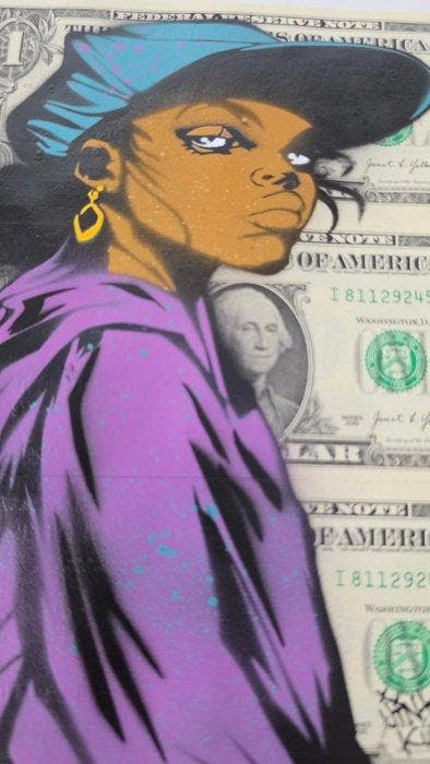 Jinks Kunst - CLAUDIA 3 X 1$, Antiquités & Art, Art | Peinture | Moderne