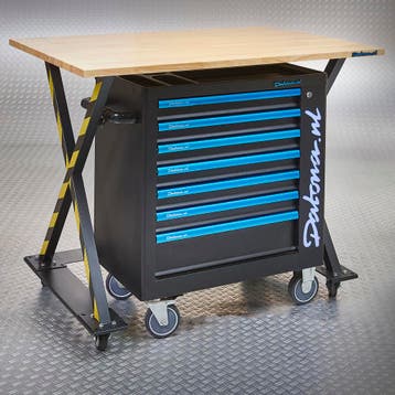 Datona Industriële werktafel 120 cm en gereedschapswagen -, Doe-het-zelf en Bouw, Ophalen of Verzenden, Nieuw