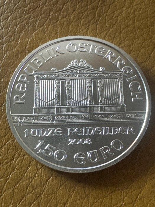 Oostenrijk. 1 1/2 Euro 2008 Wiener Philharmoniker, 1 Oz, Timbres & Monnaies, Monnaies | Europe | Monnaies non-euro