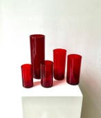 Josef Stadler - Vase - Verre - Cinq vases en verre des, Antiquités & Art