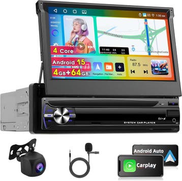 Autoradio 1 Din 4GB/64GB | Retour deal | Sla je slag, Verzenden, Gebruikt