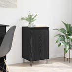 vidaXL Dressoir Zwart Eiken 40 x 35 x 70 cm Bewerkt hout, Verzenden, Nieuw