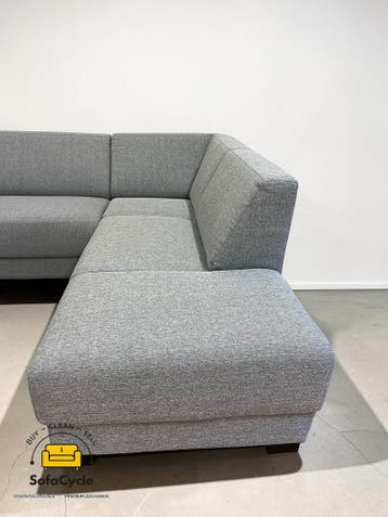 Goossens hoekzetel grijs in stof, hoek R – overstock, Verzenden