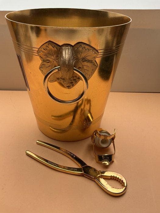 Champagne koeler (3) - Metaal - Accessoires voor champagne, Antiquités & Art, Antiquités | Ustensiles de cuisine