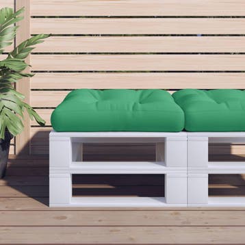 vidaXL Palletkussen 60x60x12 cm stof groen, Verzenden, Nieuw