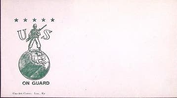 Amerikaanse envelop WWII (lijst optie), Verzenden