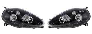 Koplampen Angel Eyes | geschikt voor Fiat Punto 2005-> | zwa, Auto-onderdelen, Verzenden, Nieuw, Fiat