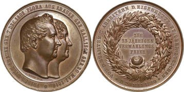 Brons medaille 1860 Schlesien-medaille, Verzenden