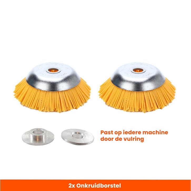 Set van 2 Stuks! Kibani Nylon Onkruidborstel 20 MM -, Tuin en Terras, Hand-tuingereedschap, Nieuw