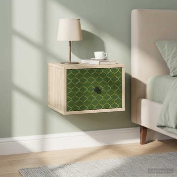vidaXL Wandkastje voor Bed GELEEN Sonoma Eiken 36 x 33 x 25, Verzenden