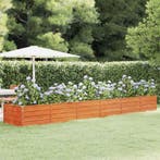 vidaXL Plantenbak verhoogd 480x80x45 cm cortenstaal roestig, Verzenden, Nieuw