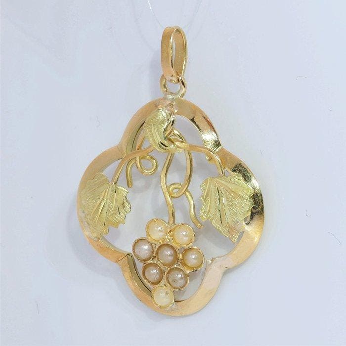 Zonder minimumprijs - Hanger - 18 karaat Geel goud - Antiek, Bijoux, Sacs & Beauté, Bijoux anciens