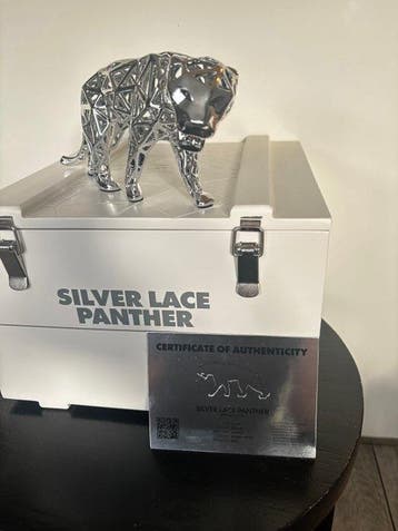 Richard Orlinski (1966) - Silver Lace Panther Limited