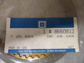 Frictieplaat Opel Kadett E. (automaat, Versnellingsbak), Verzenden, Nieuw, Opel