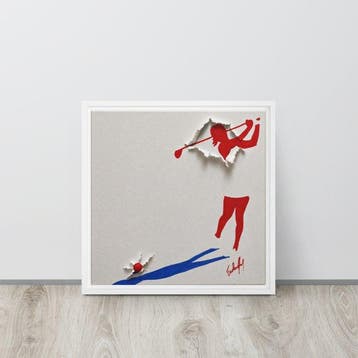 Henry Escobar - swing ( Impression giclée Fine Art encadrée)