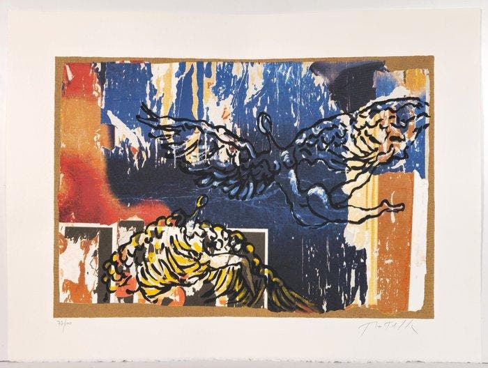 Mimmo Rotella (1918-2006) - LAngelo Cattivo, Antiquités & Art, Antiquités | Autres Antiquités