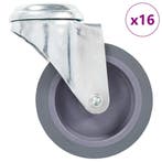 vidaXL 16 st Zwenkwielen met boutgaten 75 mm, Verzenden