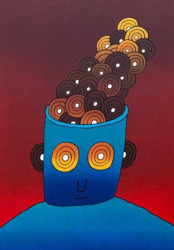 Jean-Michel Folon (1934-2005) - Homme cosmique